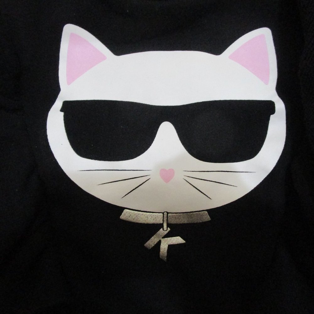 Karl Lagerfeld Kids cat print ruffle sweatshirt - 6 - Picture 7 of 13